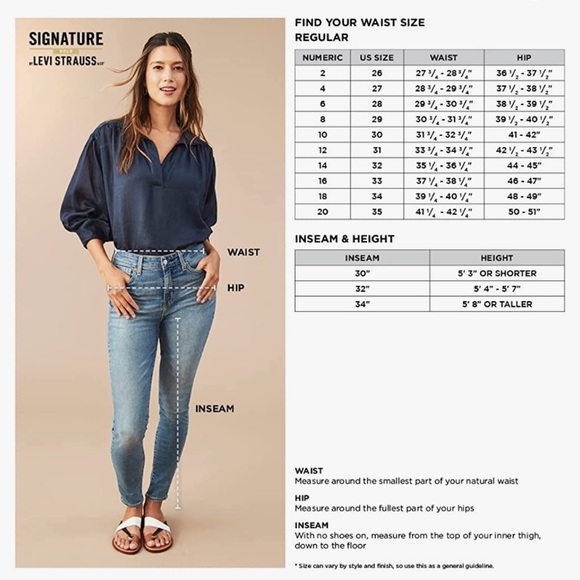 Signature by Levi Strauss & Co. Gold Label Women's Modern Skinny Jeans - Picture 3 of 15